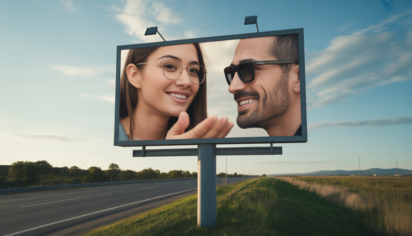 Support panneau publicitaire extérieur