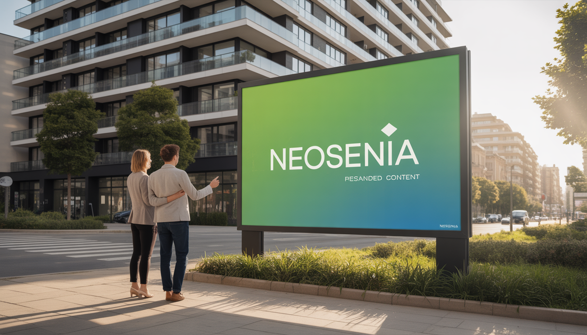 Panneau publicitaire immobilier
