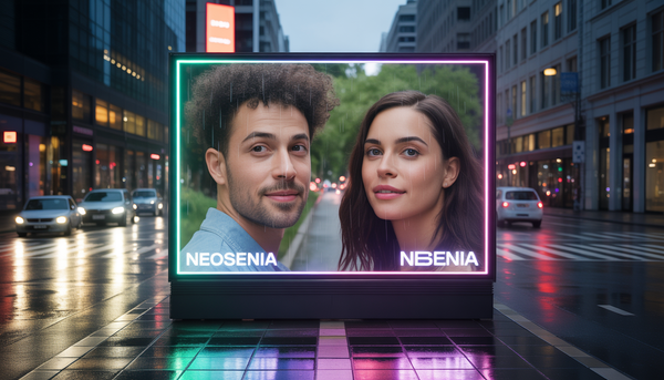 led panneau publicitaire